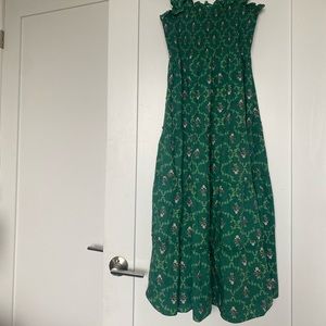 Hill House Home emerald trellis Ellie nap dress
